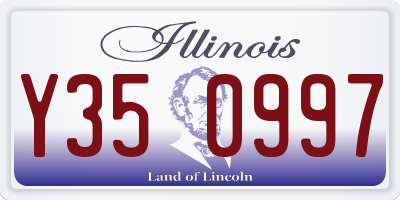 IL license plate Y350997