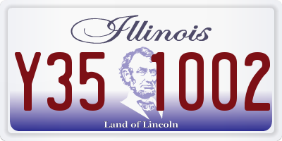 IL license plate Y351002