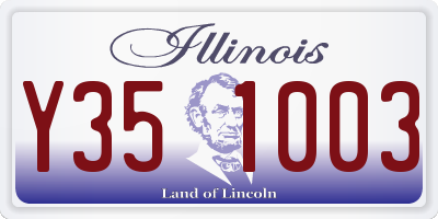 IL license plate Y351003