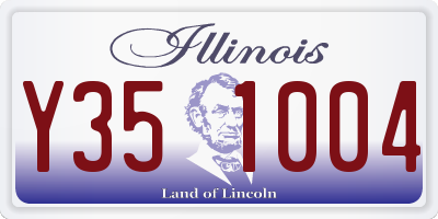 IL license plate Y351004