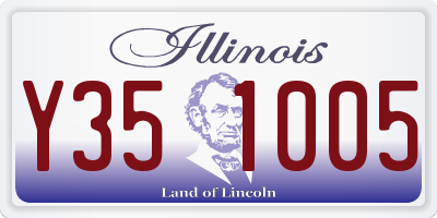 IL license plate Y351005