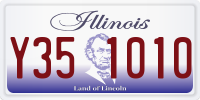 IL license plate Y351010