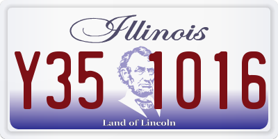 IL license plate Y351016
