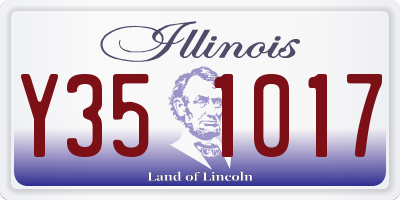 IL license plate Y351017