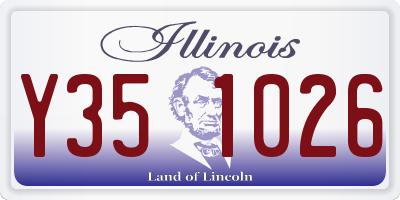IL license plate Y351026