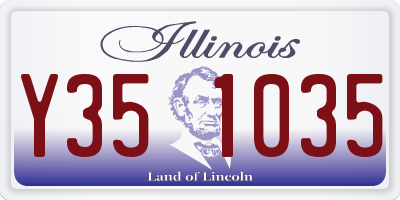 IL license plate Y351035