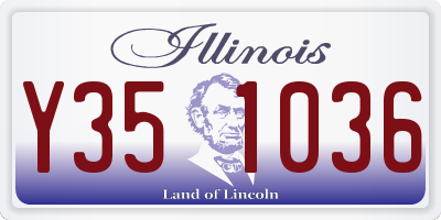 IL license plate Y351036