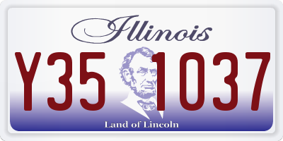 IL license plate Y351037