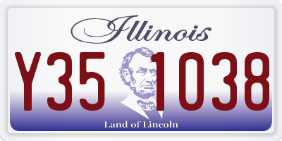 IL license plate Y351038