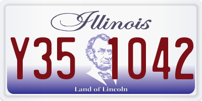 IL license plate Y351042