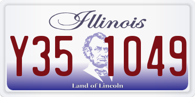 IL license plate Y351049