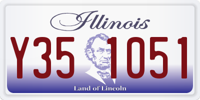 IL license plate Y351051