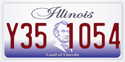IL license plate Y351054