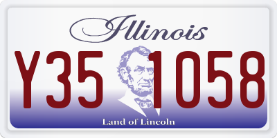 IL license plate Y351058