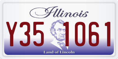 IL license plate Y351061