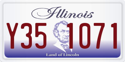 IL license plate Y351071