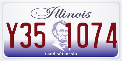 IL license plate Y351074