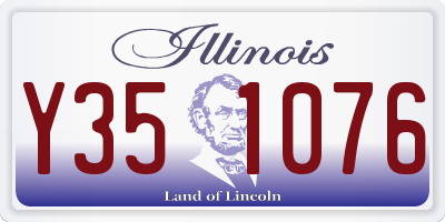 IL license plate Y351076