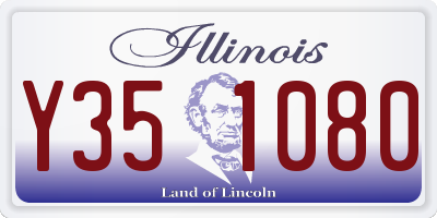 IL license plate Y351080