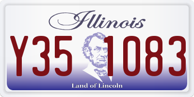 IL license plate Y351083