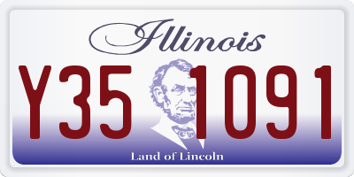 IL license plate Y351091