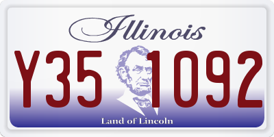 IL license plate Y351092