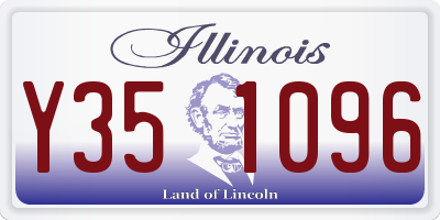 IL license plate Y351096