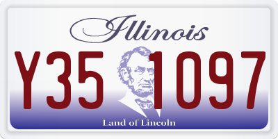 IL license plate Y351097