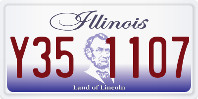 IL license plate Y351107