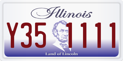 IL license plate Y351111