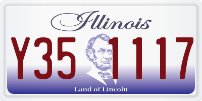 IL license plate Y351117