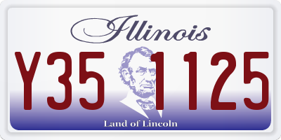 IL license plate Y351125