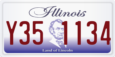 IL license plate Y351134