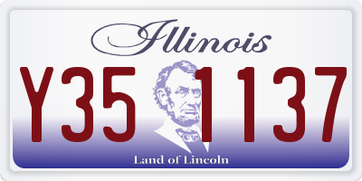 IL license plate Y351137