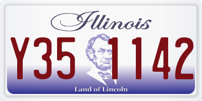 IL license plate Y351142