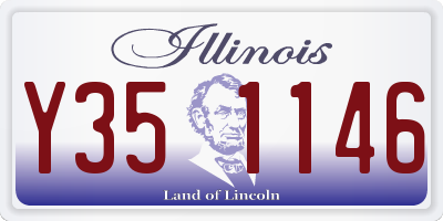 IL license plate Y351146