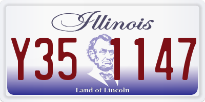 IL license plate Y351147