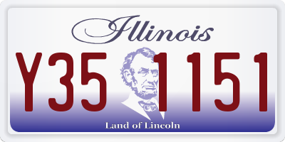 IL license plate Y351151