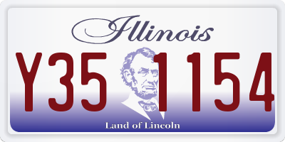 IL license plate Y351154