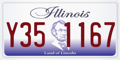 IL license plate Y351167