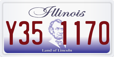 IL license plate Y351170
