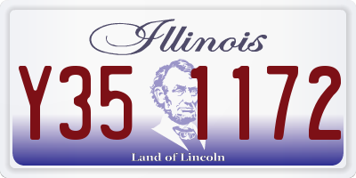 IL license plate Y351172