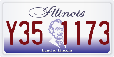 IL license plate Y351173