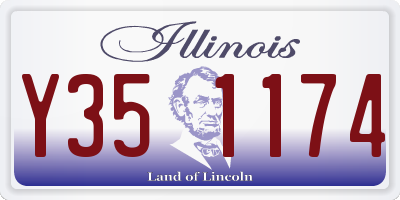 IL license plate Y351174