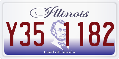 IL license plate Y351182