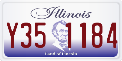 IL license plate Y351184