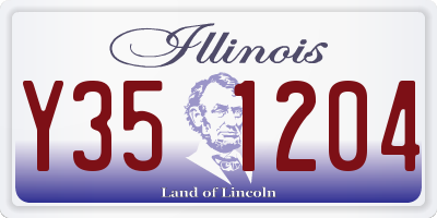IL license plate Y351204