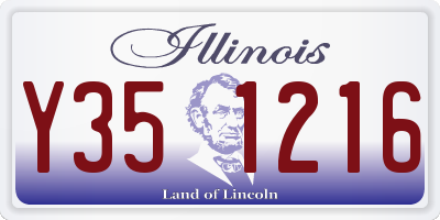 IL license plate Y351216