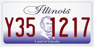 IL license plate Y351217