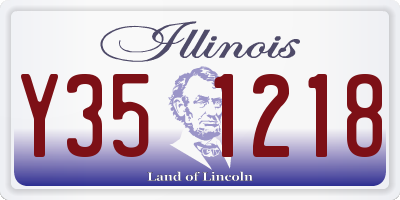 IL license plate Y351218